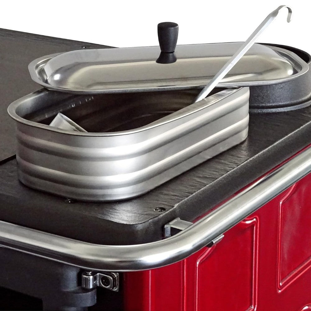 Cuve en acier inoxydable avec couvercle pour cuisinières à bois - Acier inoxydable 3,5