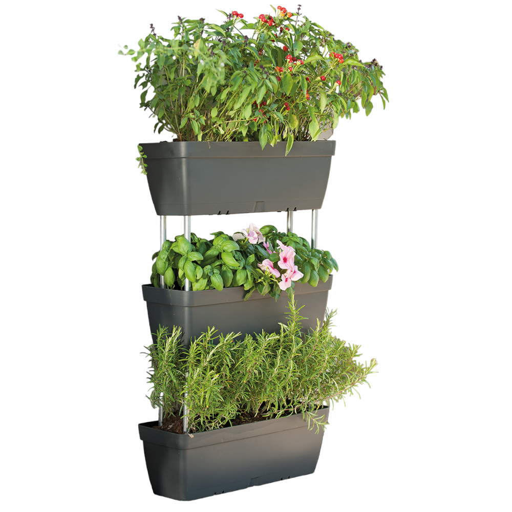 Jardinières verticales modulables superposées 50x17xH80 cm Enjoy