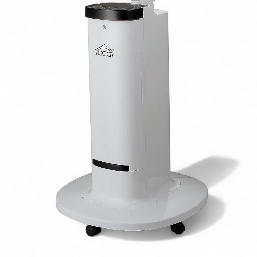 Ventilateur à 5 pales et roue avec nébuliseur 100W et diffuseur d'arômes Écran LED Nebuly 