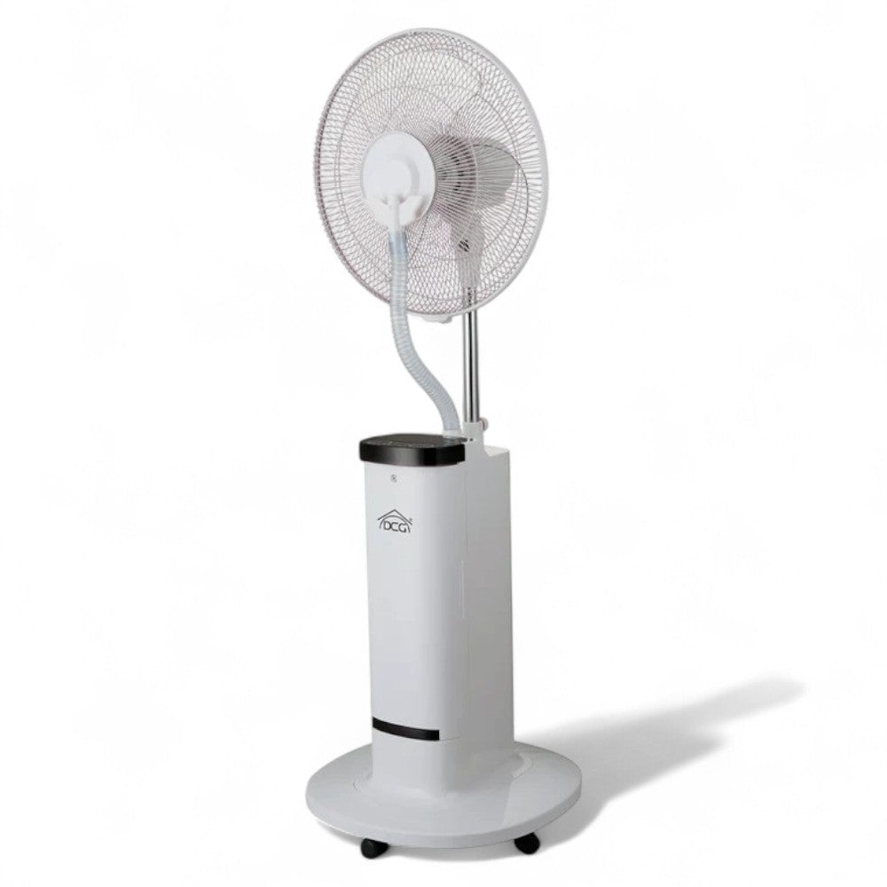Ventilateur à 5 pales et roue avec nébuliseur 100W et diffuseur d'arômes Écran LED Nebuly 