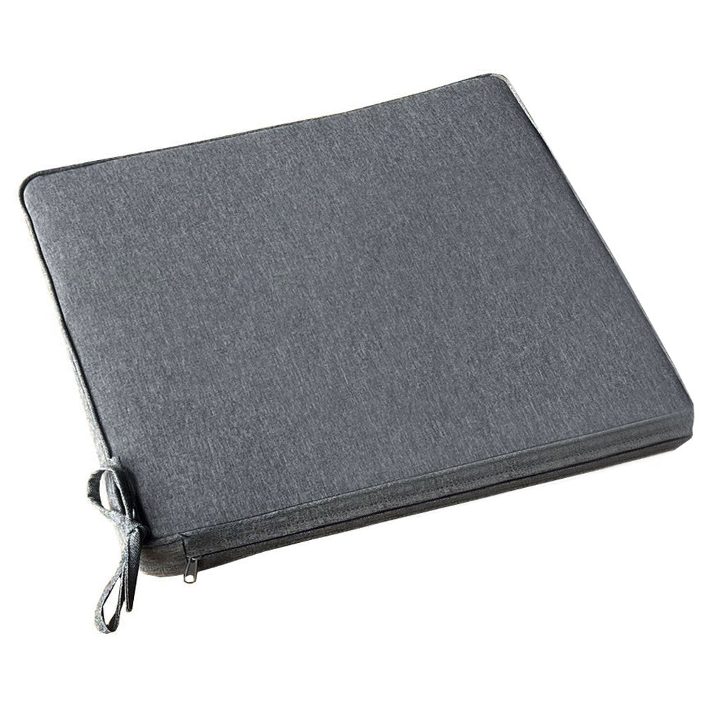 Coussin de siège véritable grand gris foncé mélangé