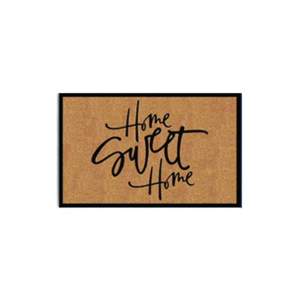 Paillasson en noix de coco "Home Sweet Home" Épaisseur 15mm - 40x70cm