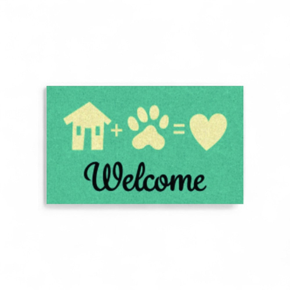 Paillasson en noix de coco "Welcome Pet" Épaisseur 15mm - 40x70cm