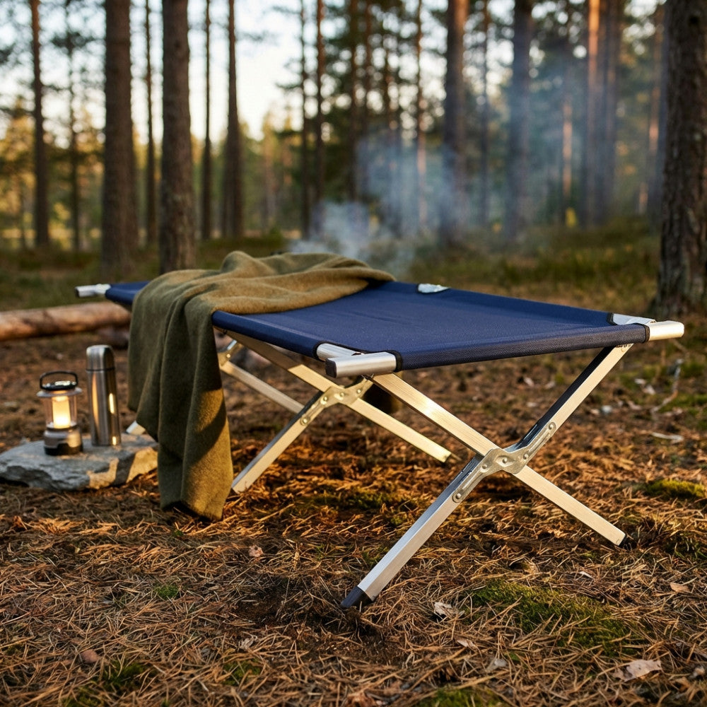 Lit de camping pliant en aluminium Airton
