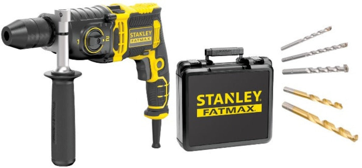 Trapano a Percussione 850W a 2 velocità meccaniche STANLEY FATMAX FMEH850K