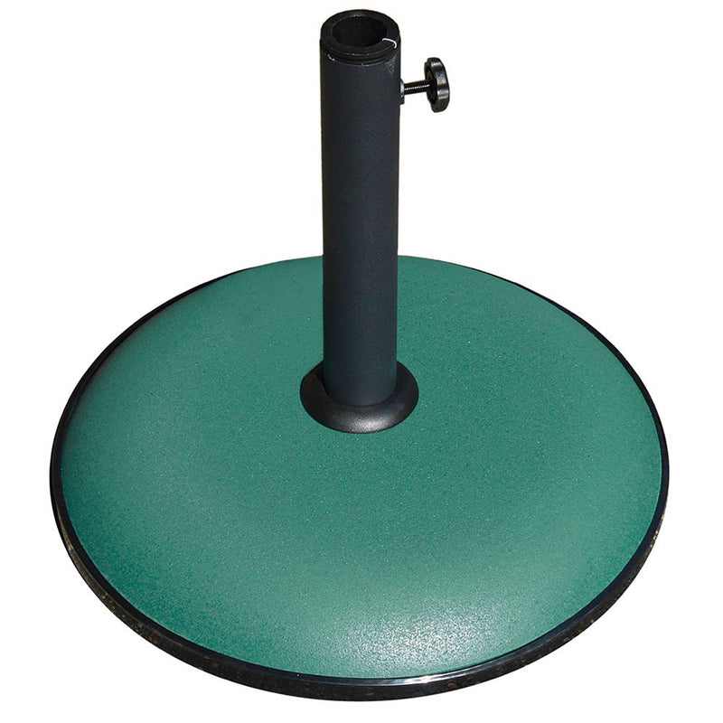 Base tonda per ombrelloni a palo centrale in ferro e cemento 16 kg con tubo Ø41,5 cm regolabile