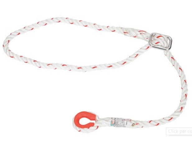 Corda per imbracatura con indicatore di usura regolabile portata 3300Kg Climax 30/1