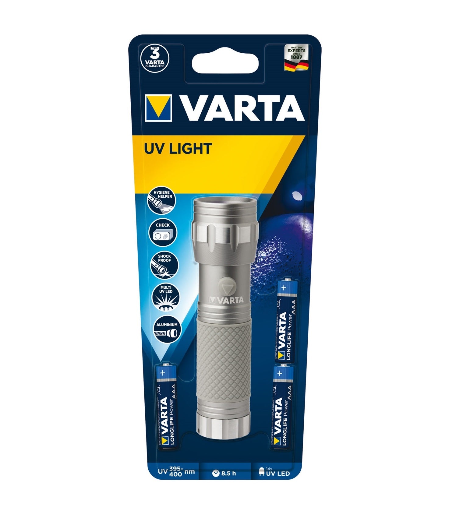 Torcia LED luce ultravioletta VARTA