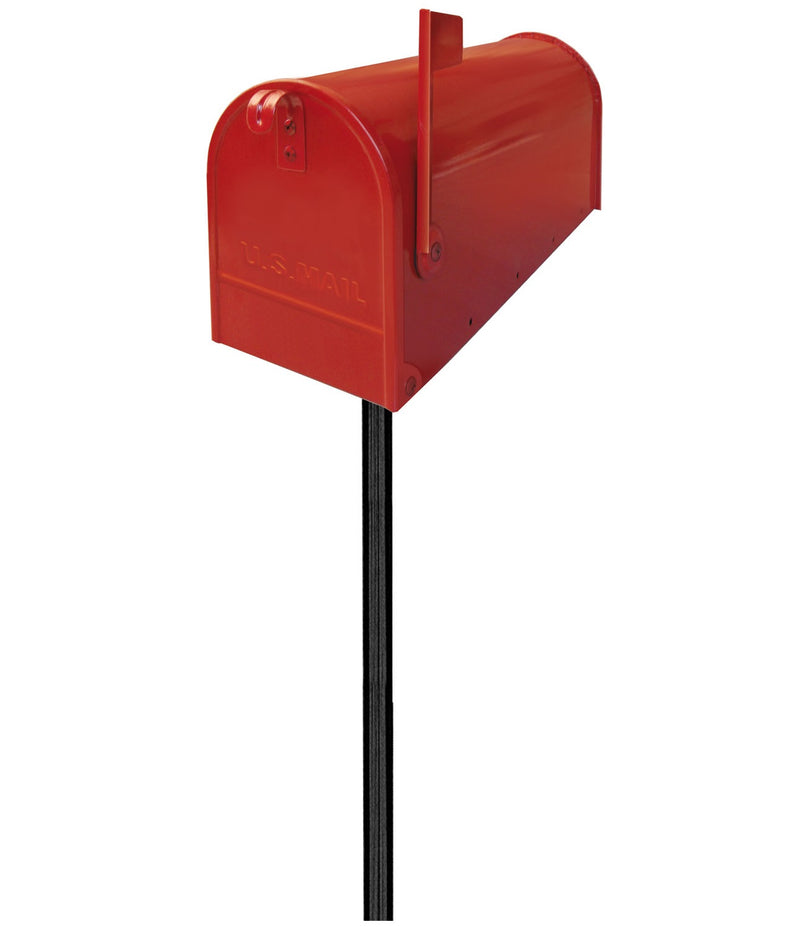 Palo di ferro nero h77 cm per cassetta della posta stile americano Alu