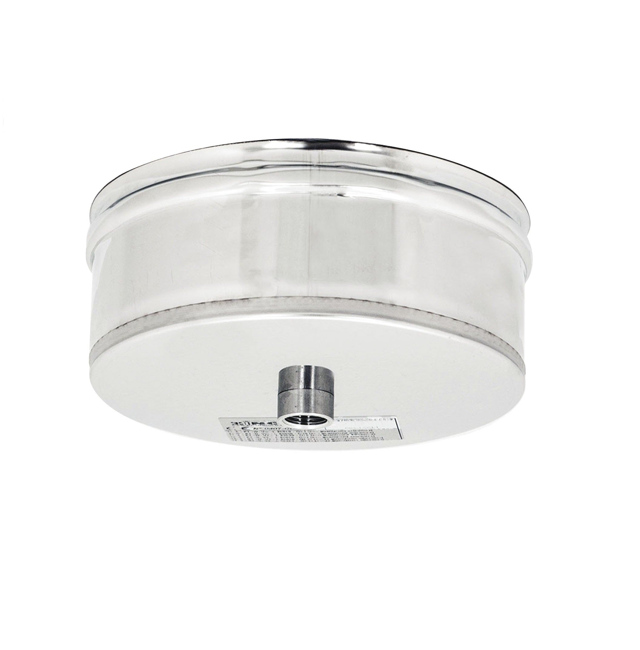 Tappo per raccolta e scarico della condensa canna fumaria in acciaio INOX