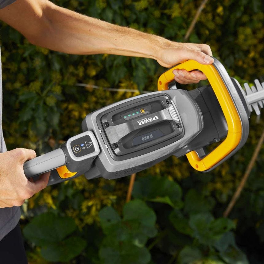 Tagliasiepi a batteria con impugnatura orientabile ALPINA 420W 48V AHT48