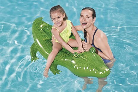 Coccodrillo medio cavalcabile gonfiabile 168x79cm BestWay 41010