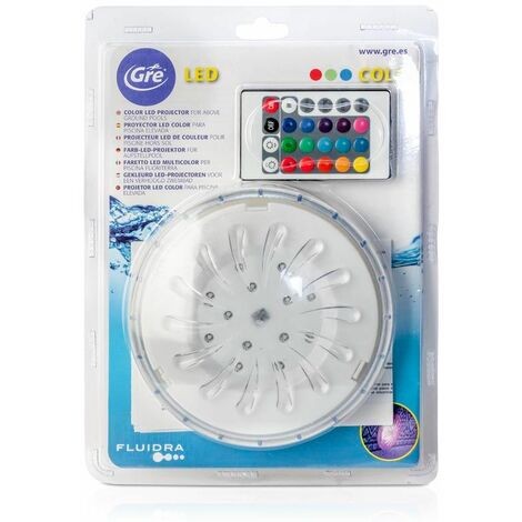 Faretto led illuminazione per piscina fuori terra magnetico multicolore GRE PLED1C