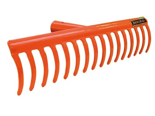 Rastrello senza manico in acciaio da 8 a 18 denti Brixo