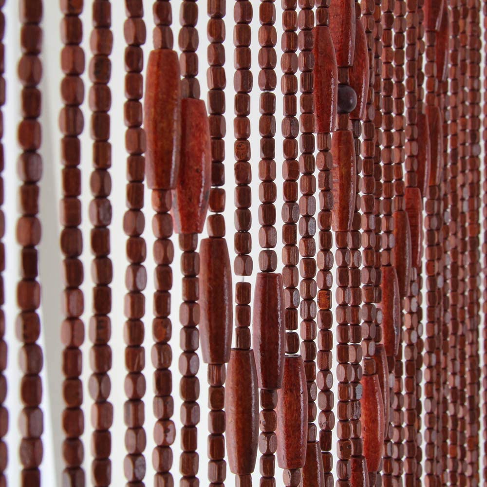 Tenda per porta in corallini di legno antimosche modello Etniche Africa