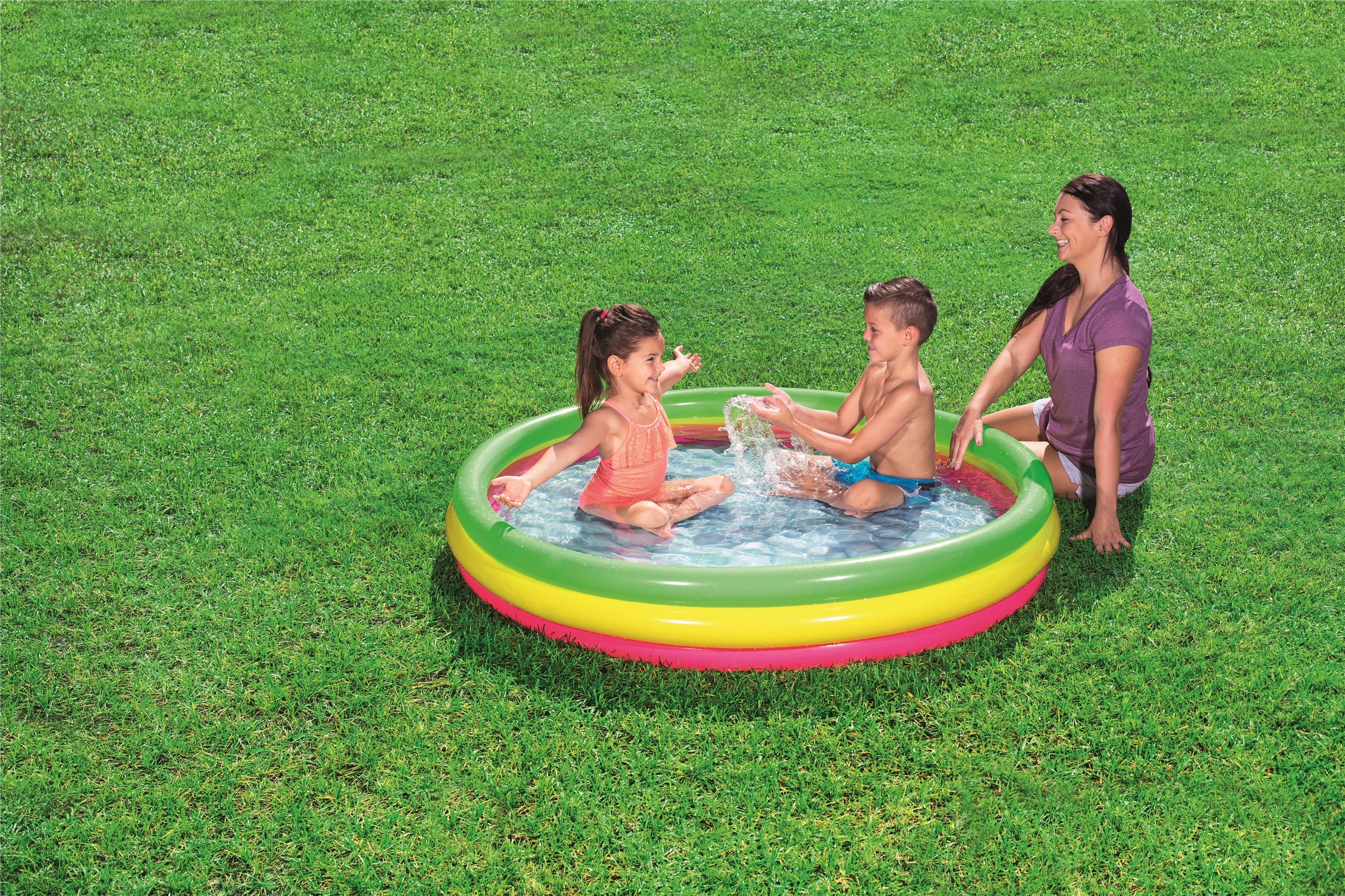 Piscina gonfiabile tonda con fondo gonfiabile BestWay 51103