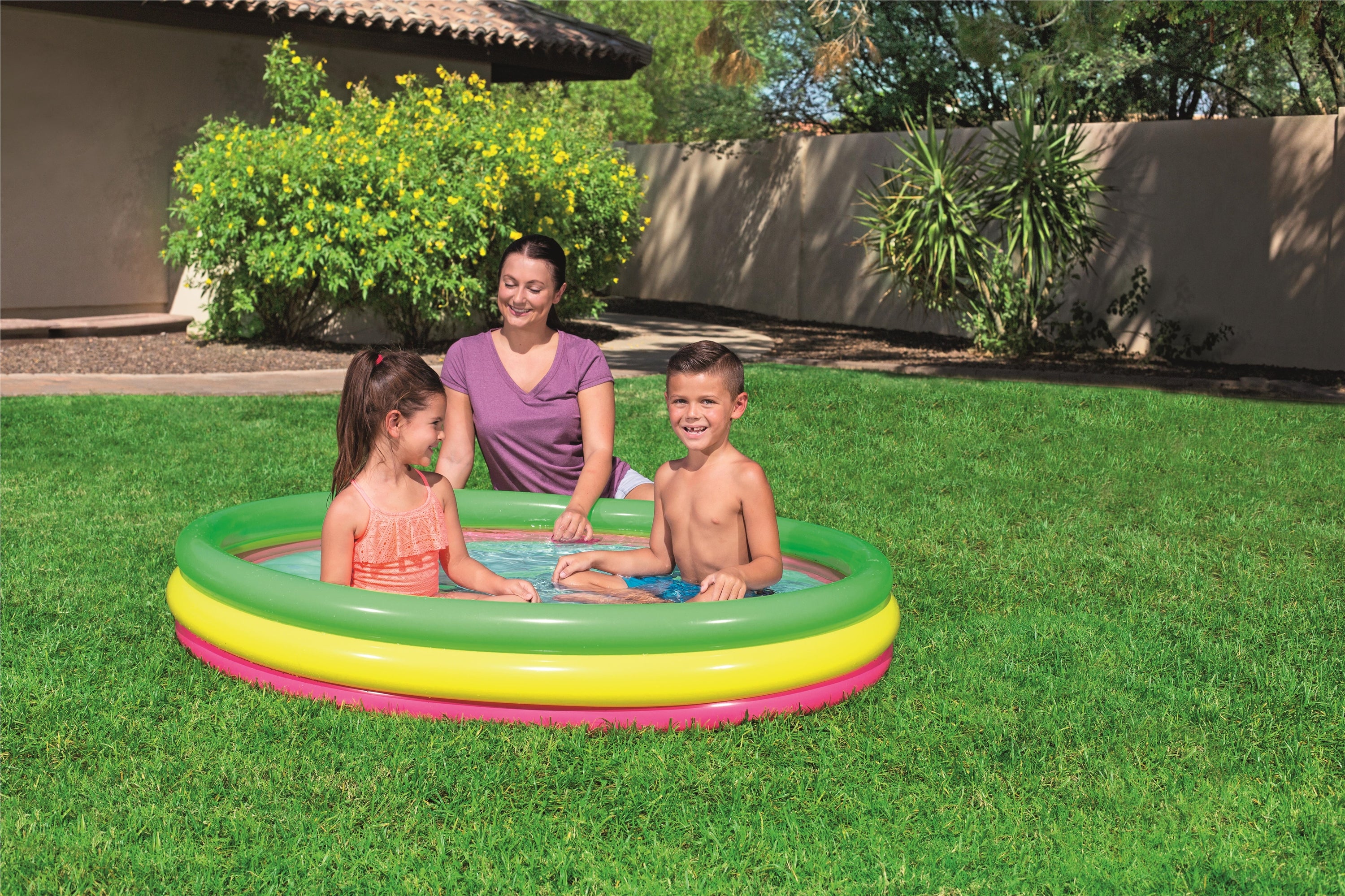 Piscina gonfiabile tonda con fondo gonfiabile BestWay 51103