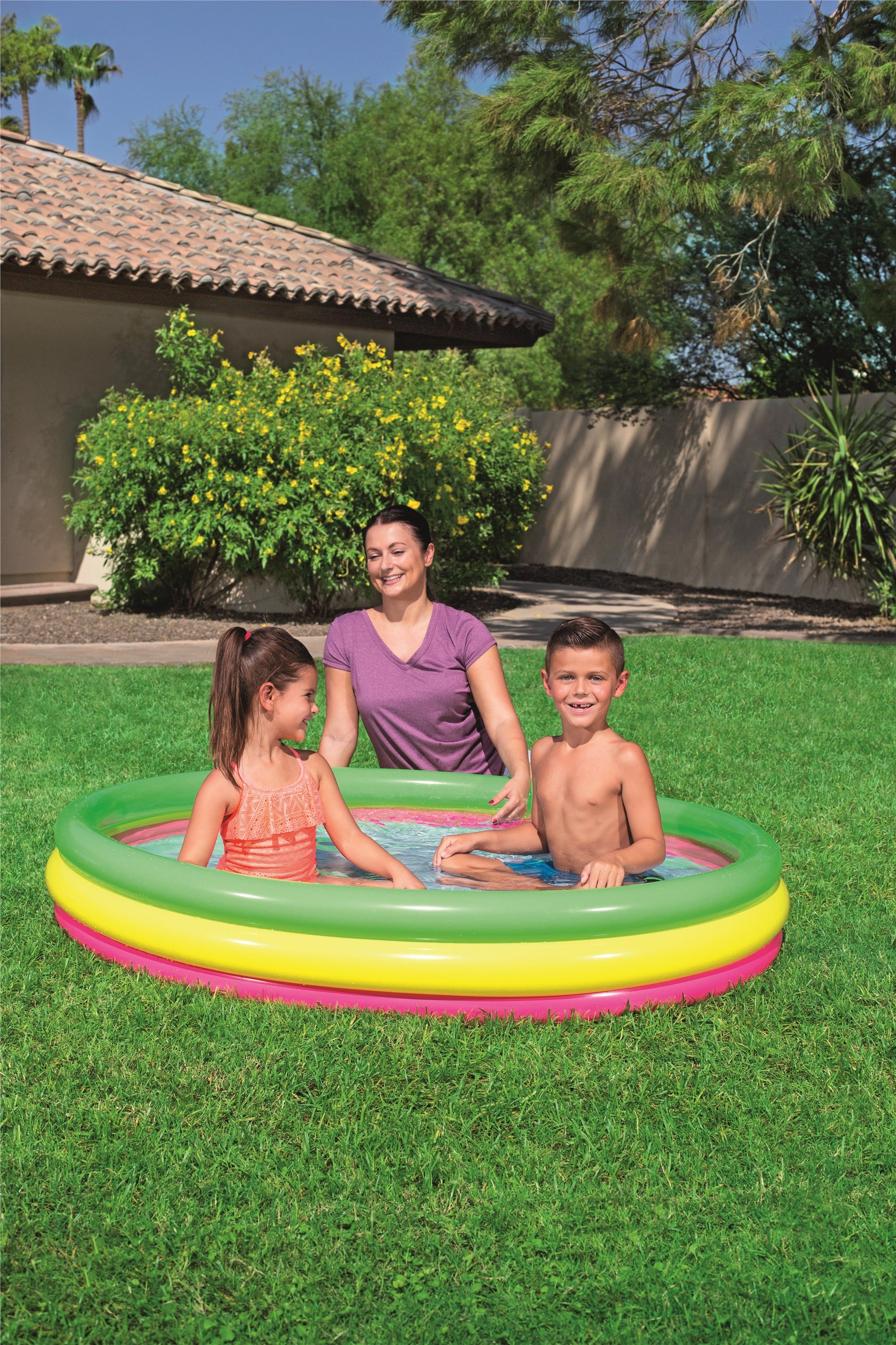 Piscina gonfiabile tonda con fondo gonfiabile BestWay 51103