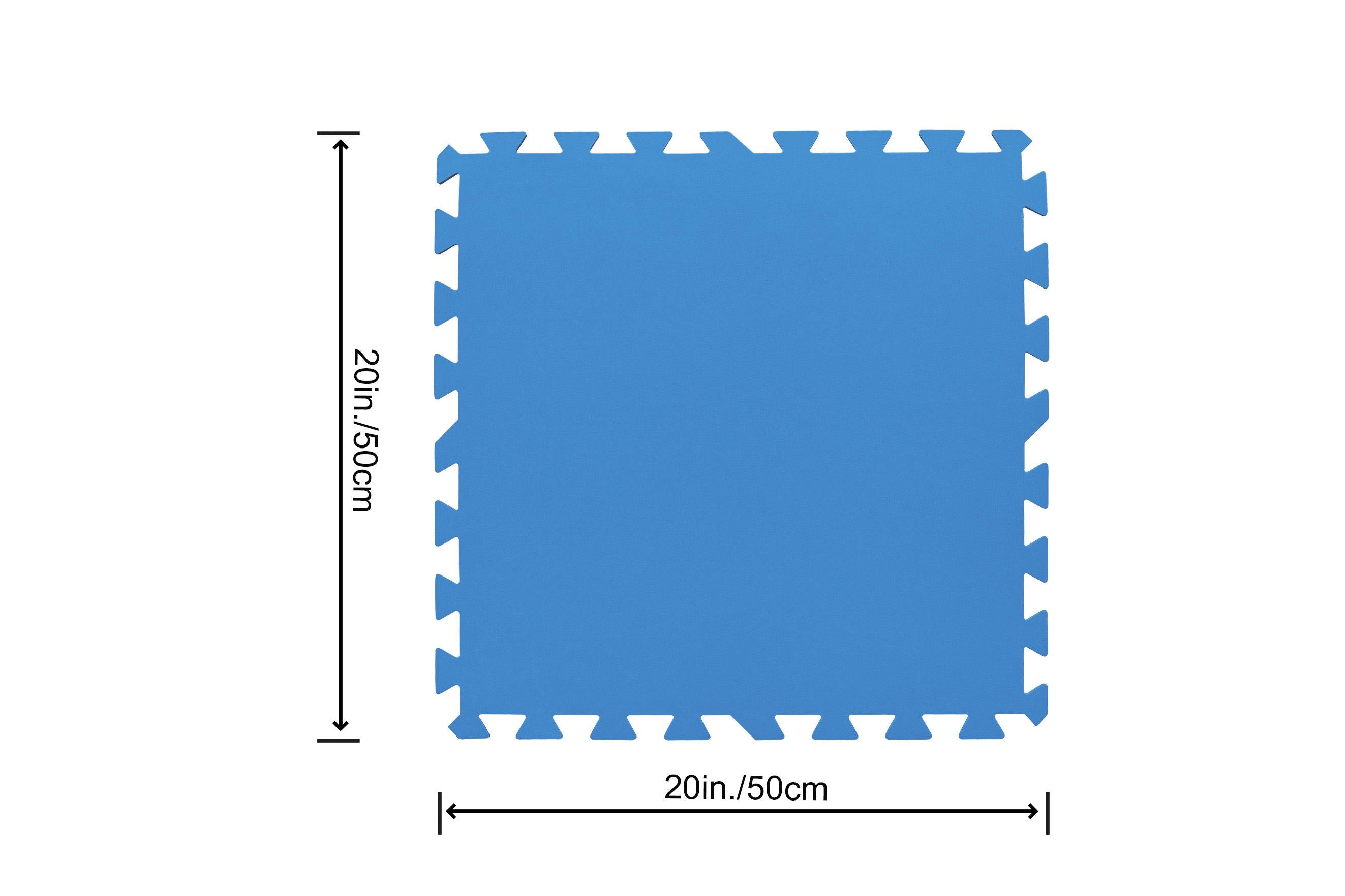 Tappeto puzzle ad incastro 9 pezzi per Piscine Area Gioco in Poliestere Bestway 58220