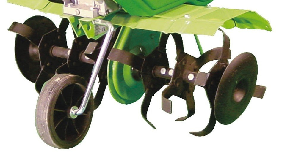 Motozappa a scoppio 5.5 cv zappe 80 cm con retromarcia e ruotino Greencat Zolla Profi