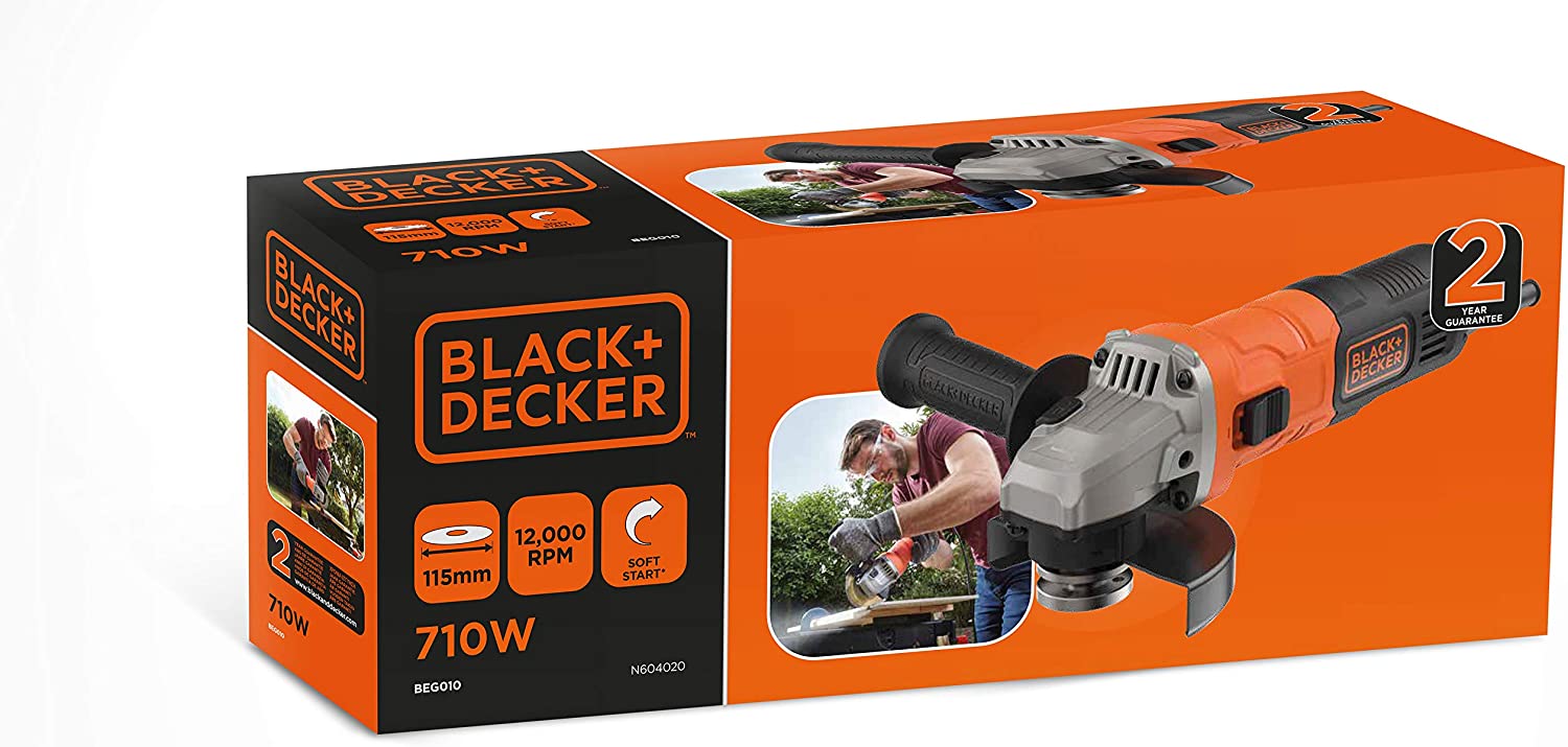 Smerigliatrice angolare 710W BLACK+DECKER BEG010