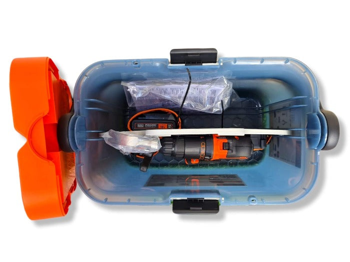 Kit Fai Da Te con Trapano 18V Cassetta portautensili Accessori e attrezzi manuali Black+Decker BCKSB 05
