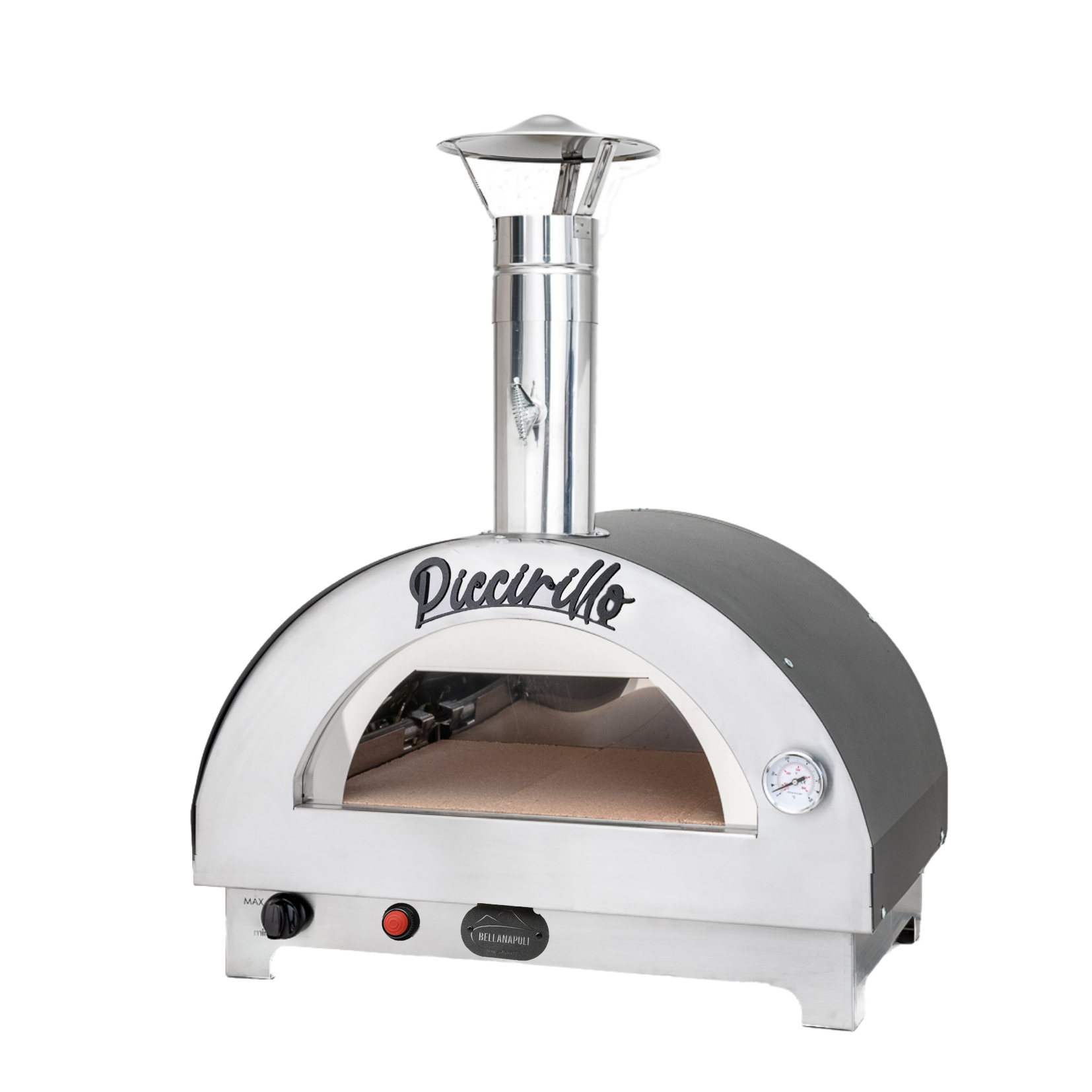 Forno Ibrido legna e gas per pizze a cottura diretta su pietra Bella Napoli Piccirillo