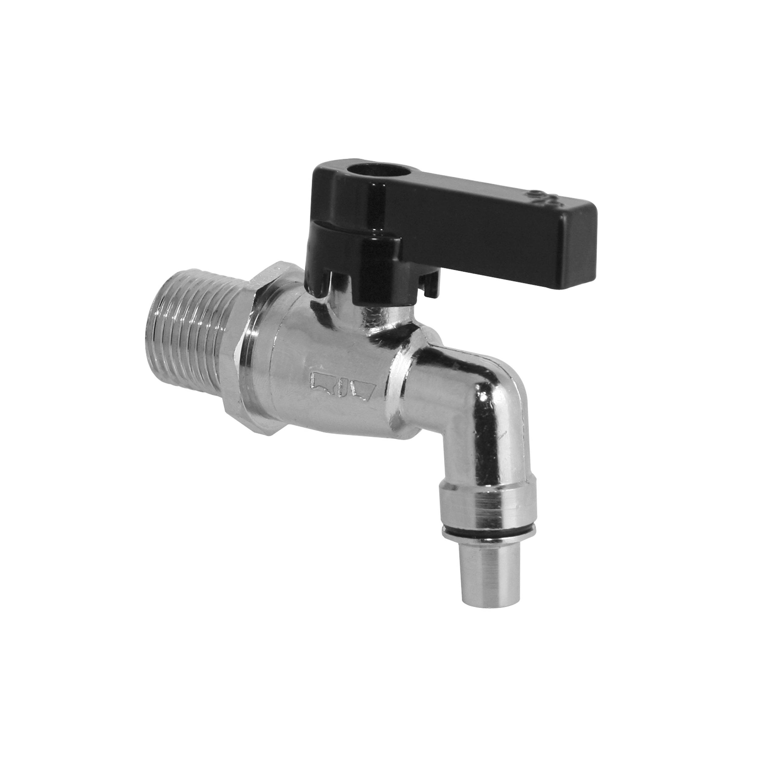 Rubinetto per contenitori olio cromato