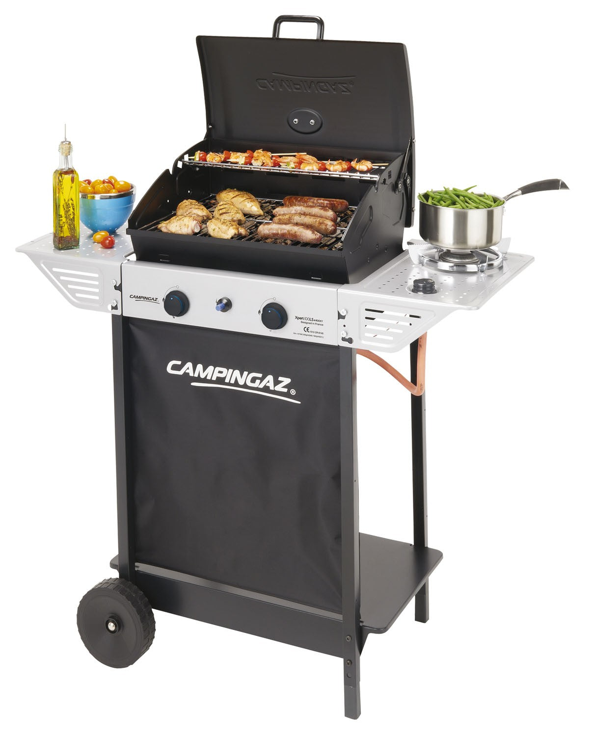 Barbecue a gas Campingaz XPERT 100 LS+Rocky con carrello e fornello laterale