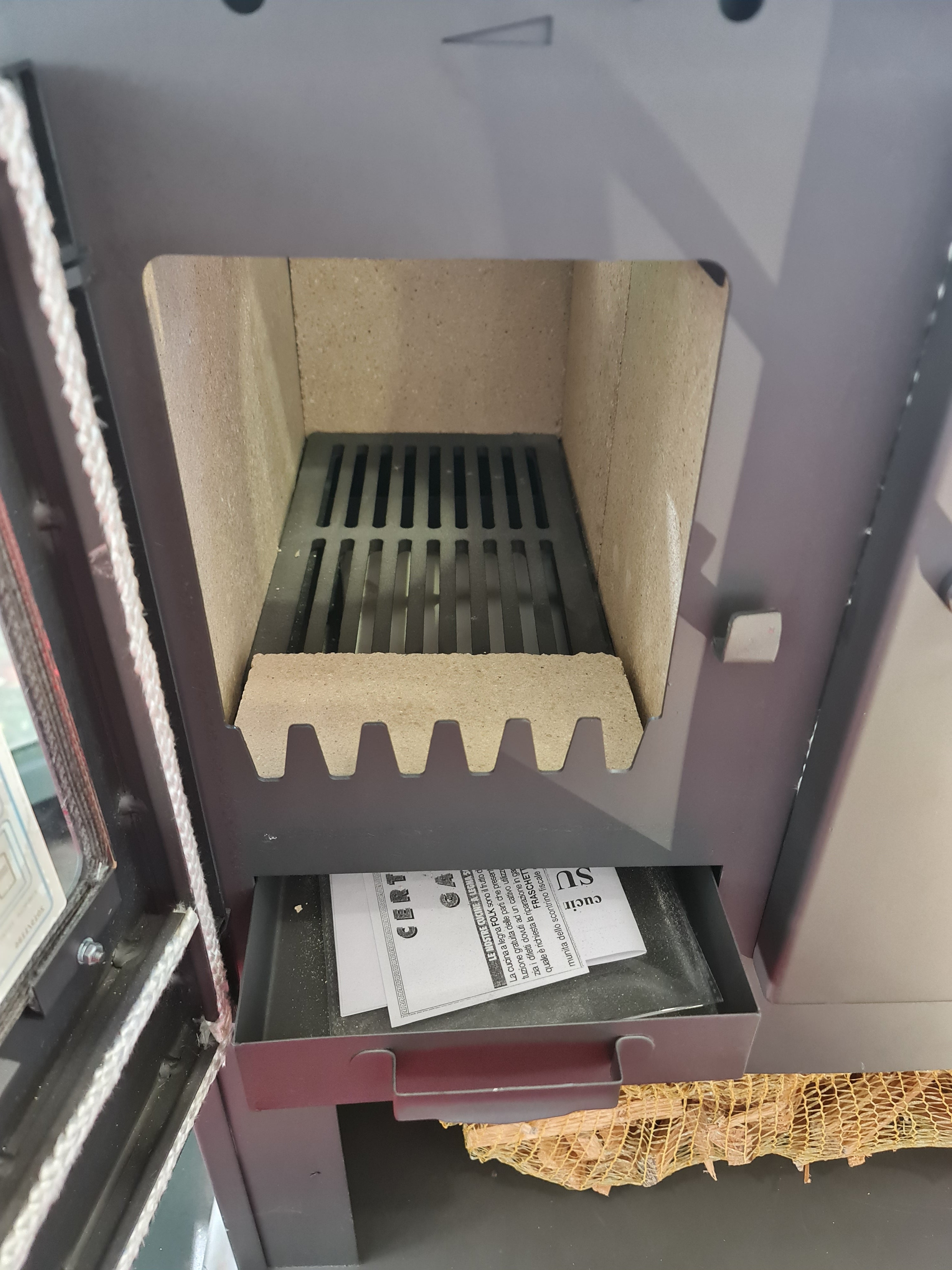 Cucina stufa a Legna con forno antracite 10.5 kw Folk Superior