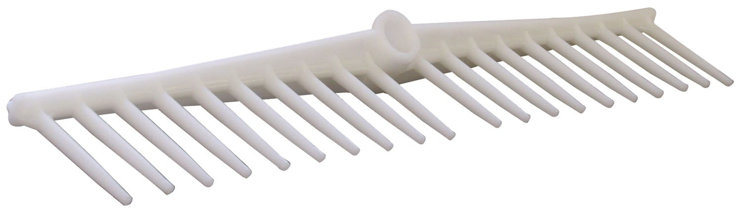 Rastrello per erba da giardino in polipropilene 20 denti Bianco Brixo