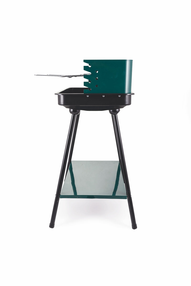 BBQ Barbecue in metallo  griglia rimovibile in acciaio  ripiano