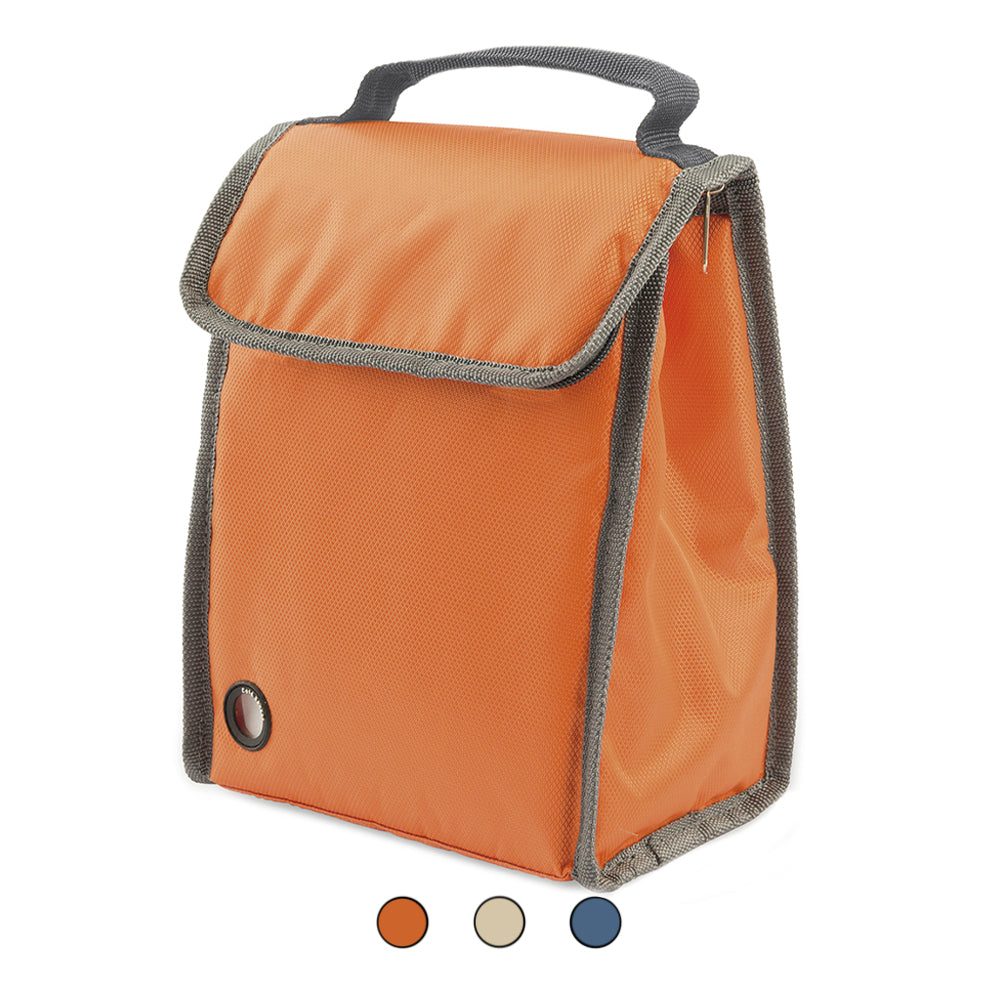 Borsa termica portapranzo 3 litri in tessuto colorato impermeabile con interno in alluminio De Luxe