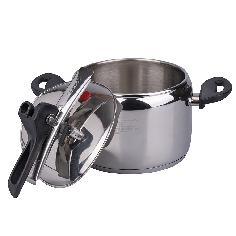 Carlotta Pentola a pressione 7 L in acciaio inox, Ø 22 cm SìChef