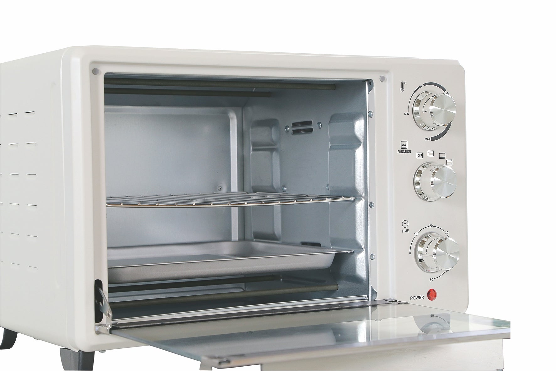 Forno elettrico 30 l in acciaio vetro temperato  3 programmi di