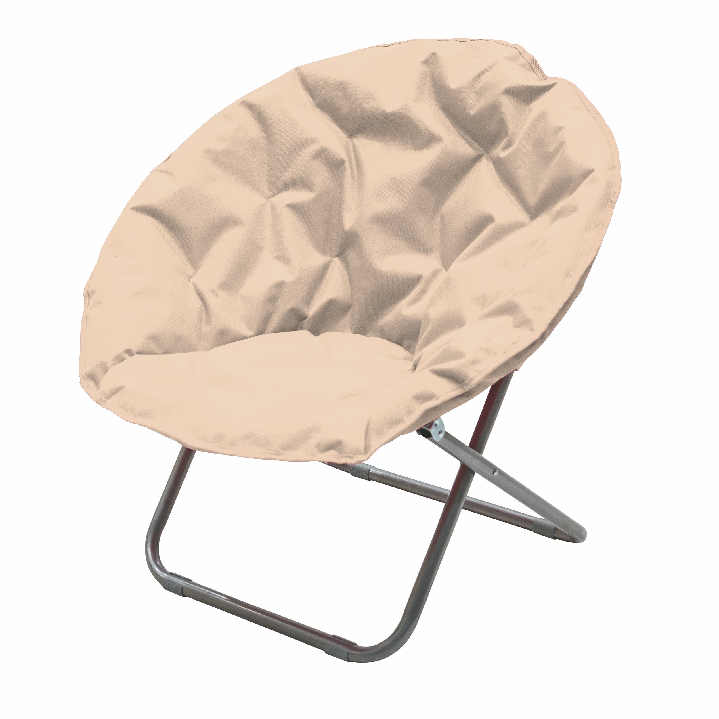 Moon chair struttura in metallo  pieghevole e salvaspazio 80x80