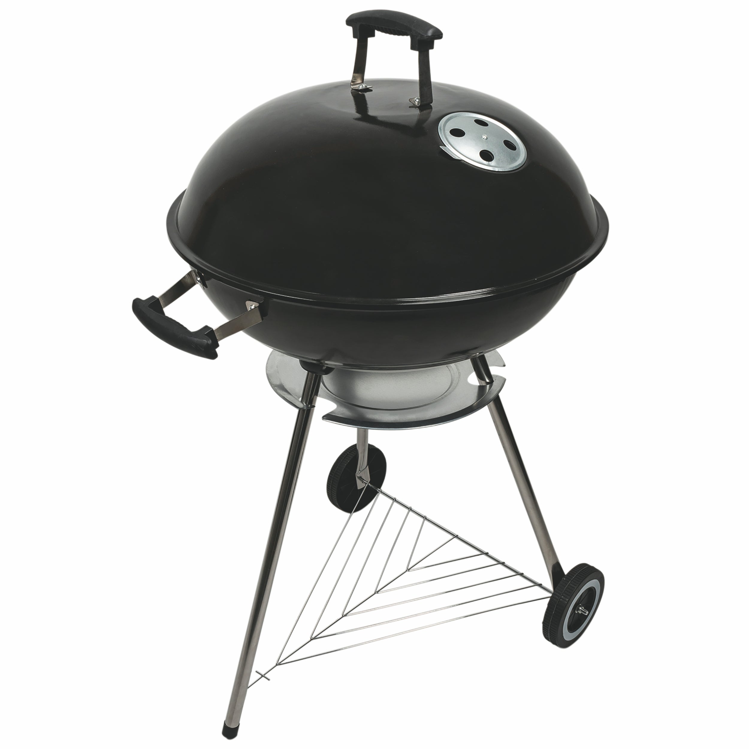 BBQ Barbecue tondo con coperchio struttura in metallo  griglia i