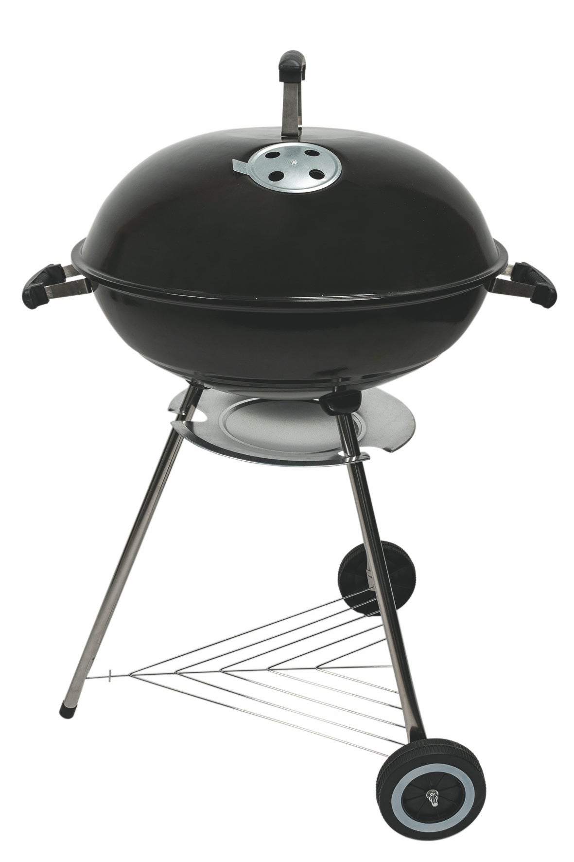 BBQ Barbecue tondo con coperchio struttura in metallo  griglia i