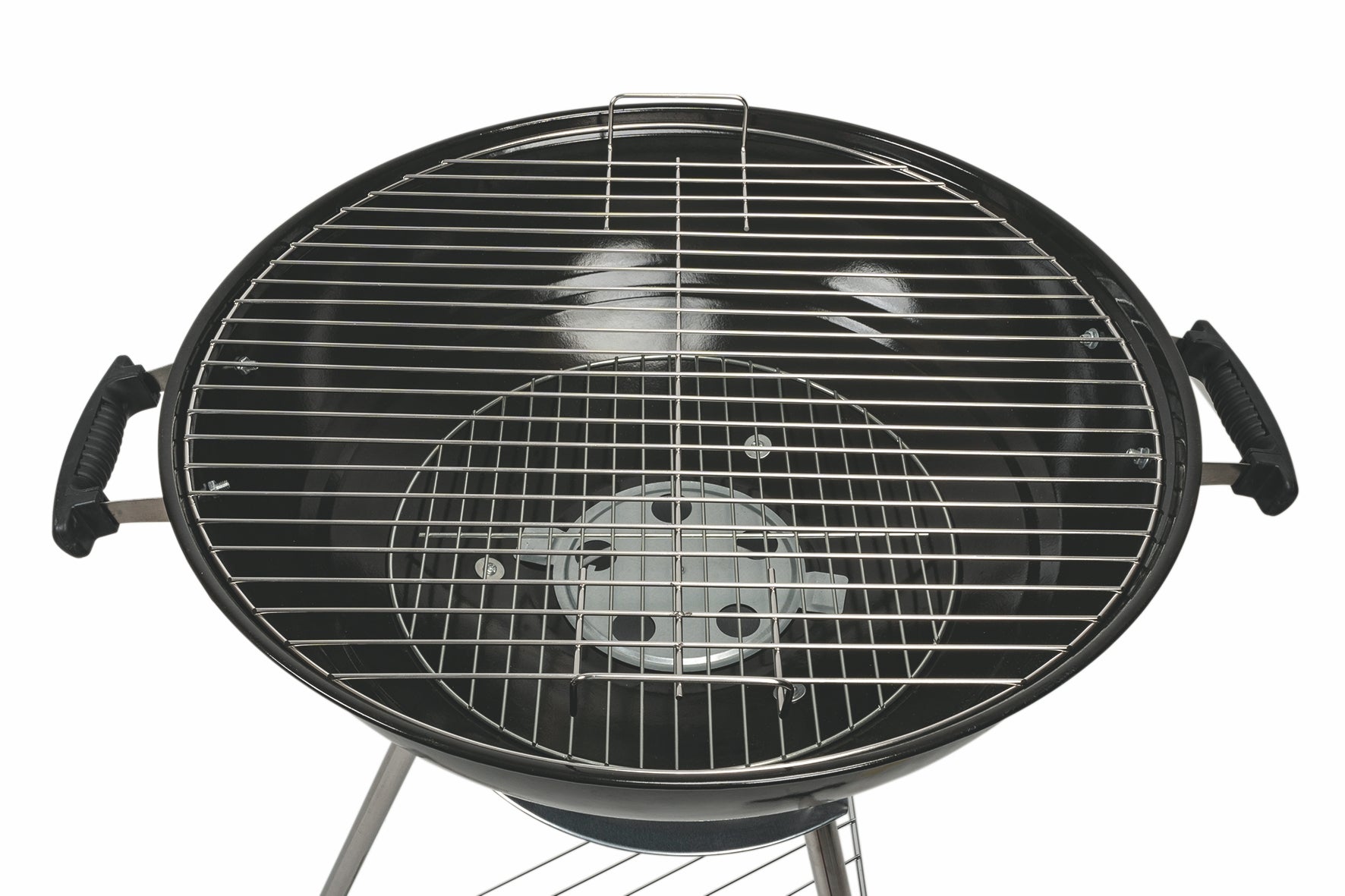 BBQ Barbecue tondo con coperchio struttura in metallo  griglia i