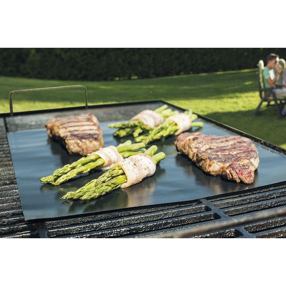 Set 2 tappetini antiaderenti per barbecue 33x40 cm BestBQ