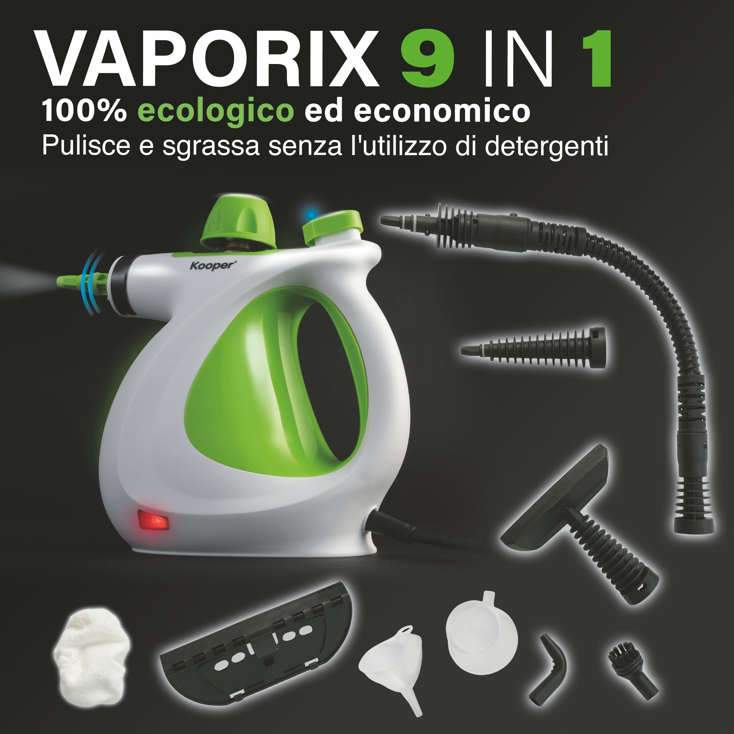 Vaporizzatore 9 accessori inclusi 350 ml 1050 W  Vaporix