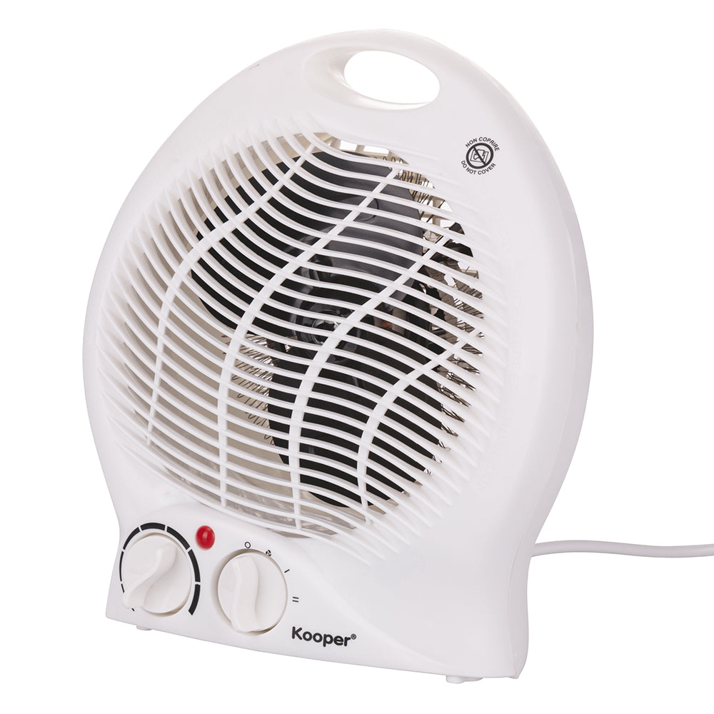 Termoventilatore da bagno scaldino portatile bianco 1000-2000 W funzione caldo freddo