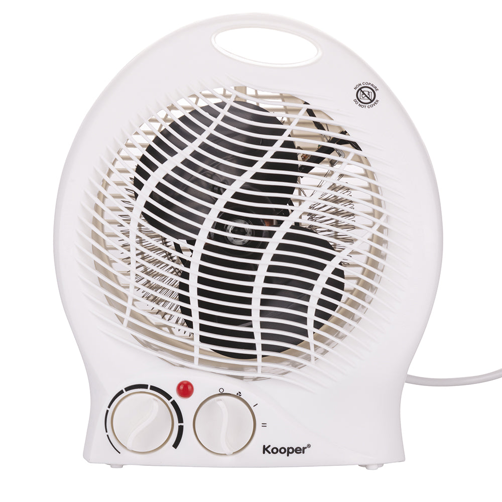 Termoventilatore da bagno scaldino portatile bianco 1000-2000 W funzione caldo freddo