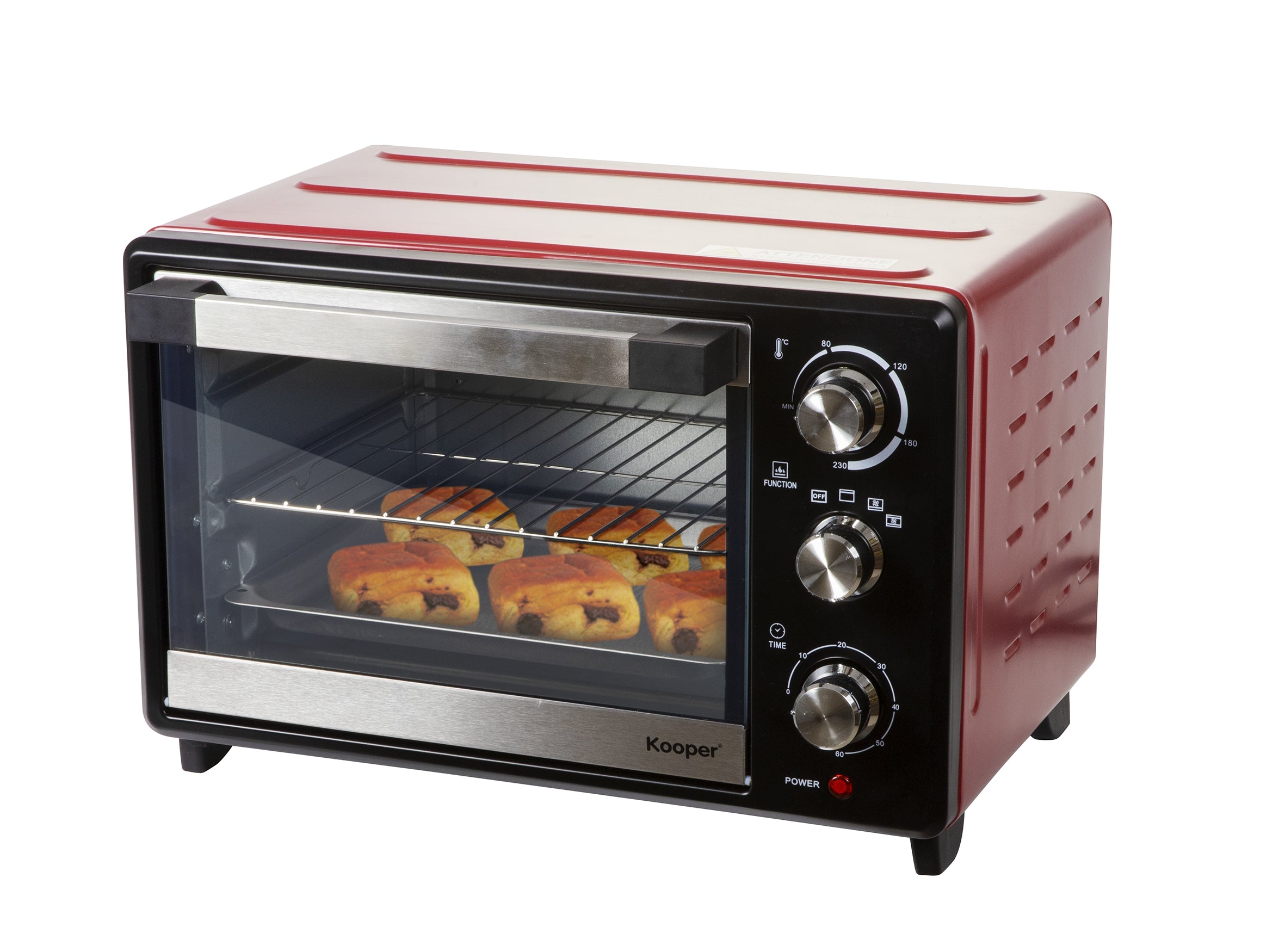 Forno Elettrico con vetro temperato e acciaio 30 l 1380 W