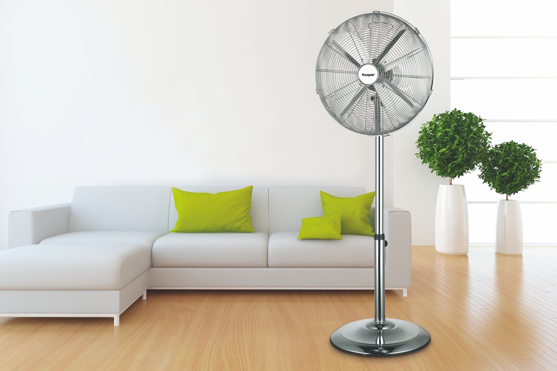 CromoFresh Ventilatore a piantana  altezza fino a 140 cm  3 pale