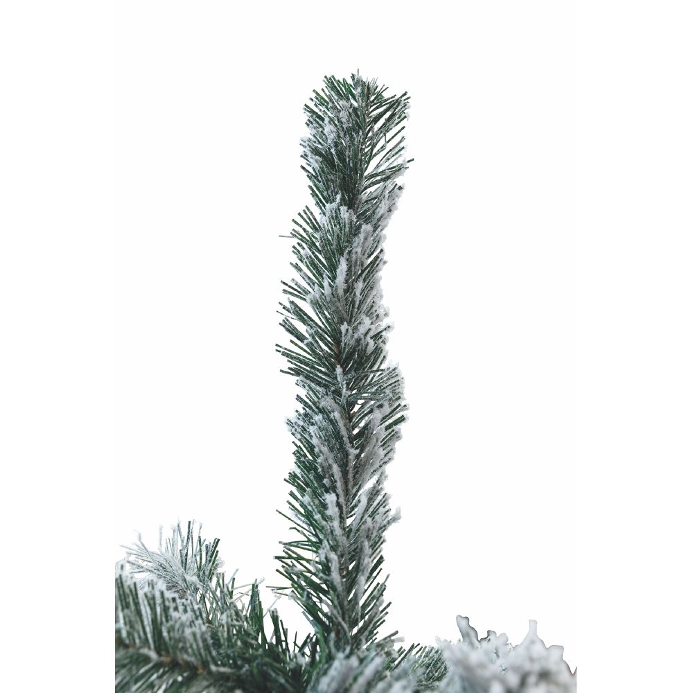 Albero di Natale slim innevato 436 rami h.180 cm, Sestriere