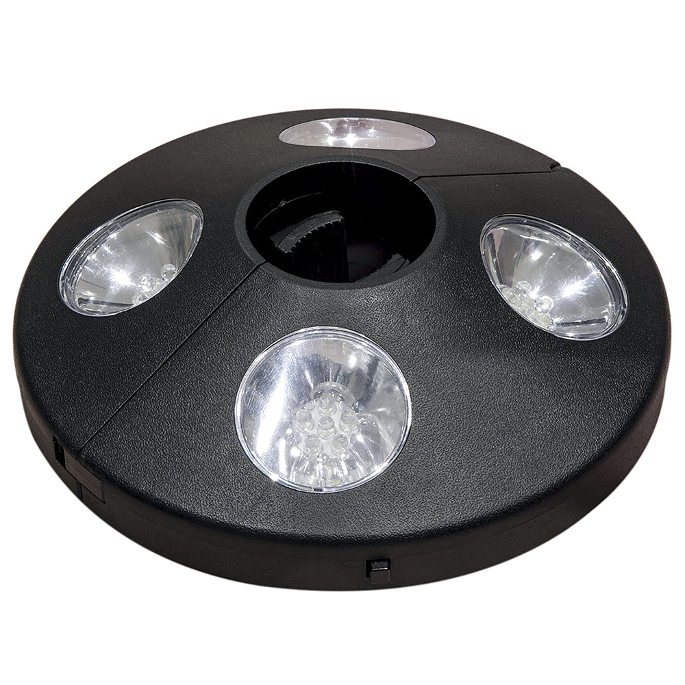 Lampada a 24 led per ombrelloni a palo centrale da 26 a 48 mm