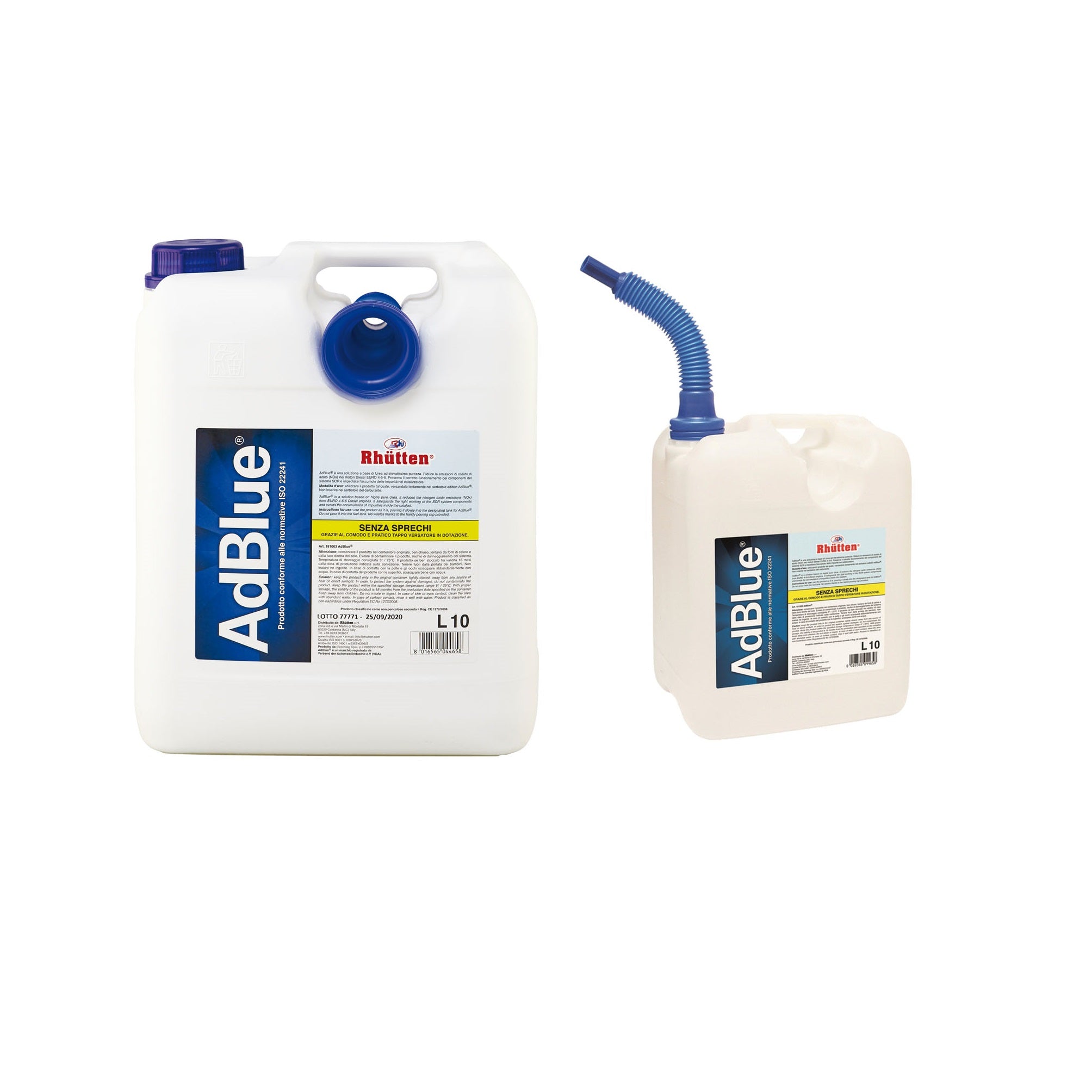 Additivo per auto diesel euro 6 ADBLUE Rhutten 10 LT.