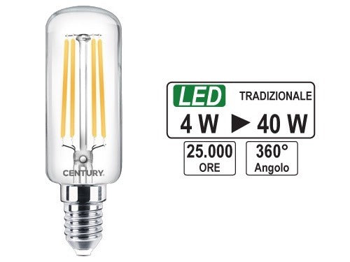 Lampadina a LED per cappa da cucina con filamento 4W