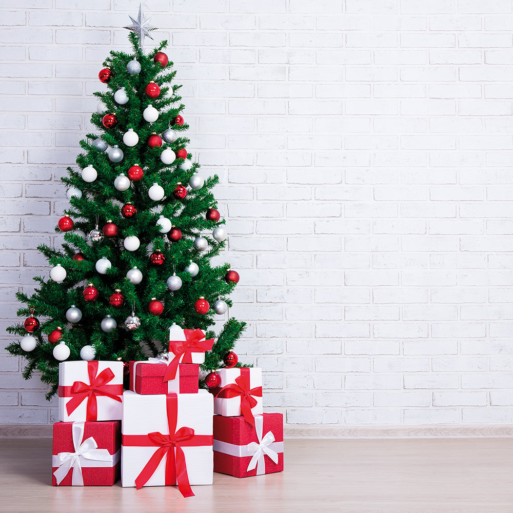 Albero di natale abete verde con struttura ad incastro da terra e base a croce in metallo Sestriere Superior